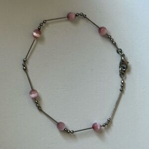 Elegant Pink Beaded Bracelet